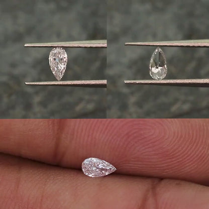 0.13ct Light Pink Untreated Loose Natural Pink Diamond Pear SI