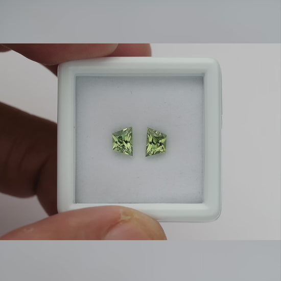 Natural sapphire pair SAP-TPZD-0080CT natural daylight video 2