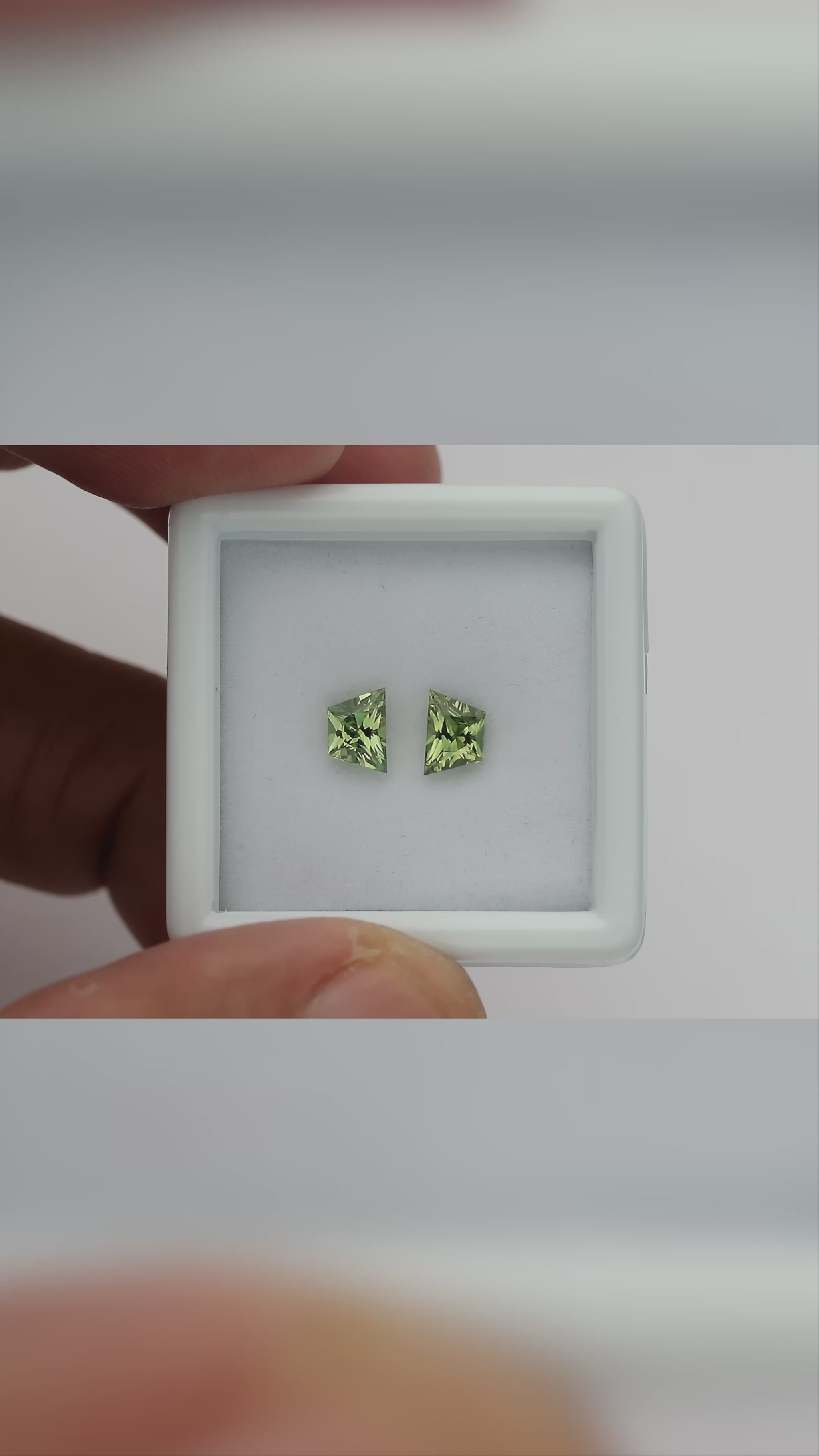 Natural sapphire pair SAP-TPZD-0080CT natural daylight video 2