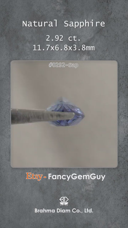 Natural sapphire KK374 natural daylight video 2