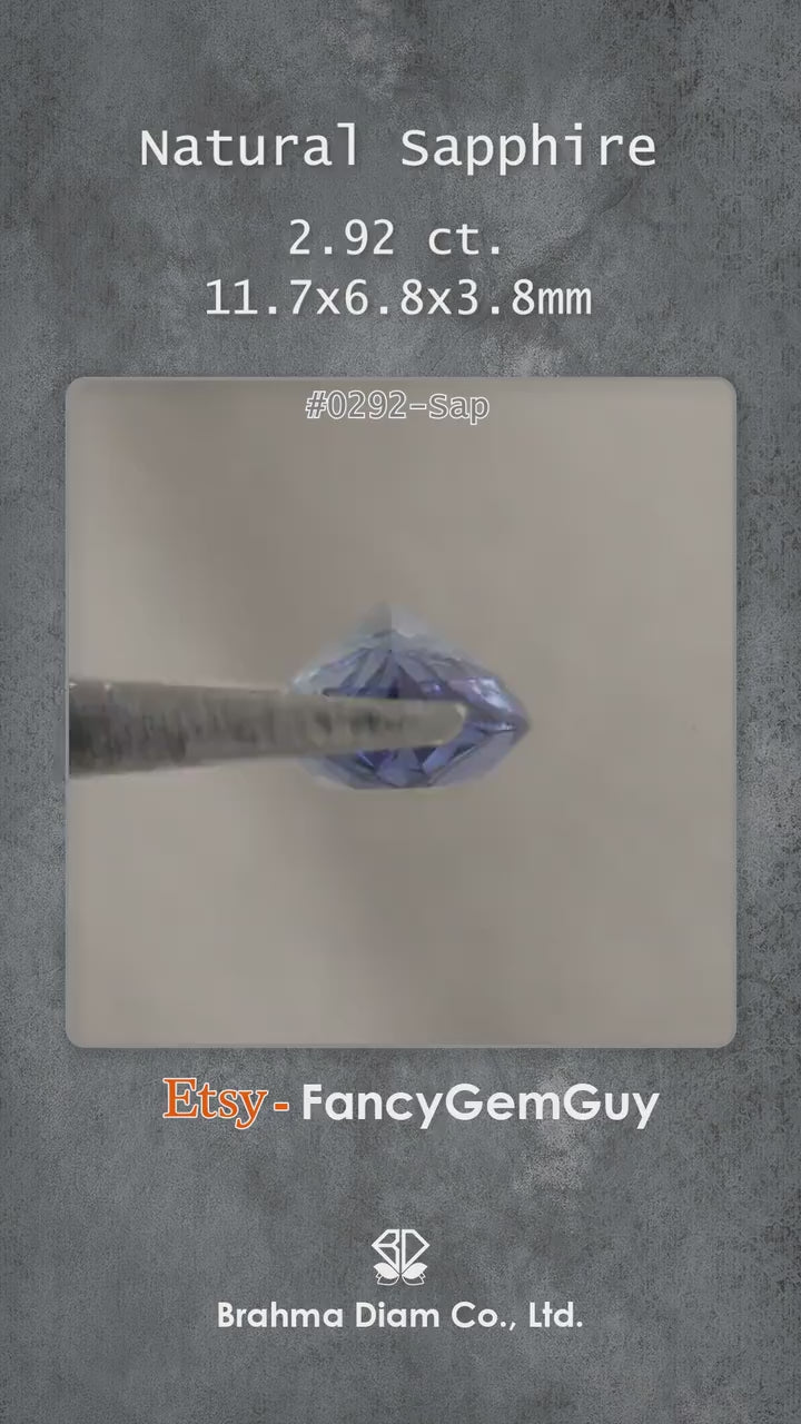 Natural sapphire KK374 natural daylight video 2