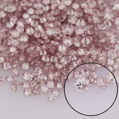 Argyle Pink Diamonds 0.25ct 0.8mm to 2.2mm mix scoop Argyle Pink Diamond Untreated Natural Pink Diamonds Round|Melee|accents|Argyle