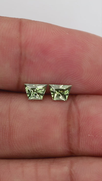 Natural sapphire pair SAP-TPZD-0080CT natural daylight video 3