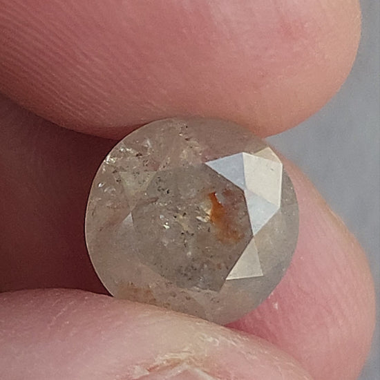 BS0033 Gray Salt and Pepper Natural Diamond rotation and scale video